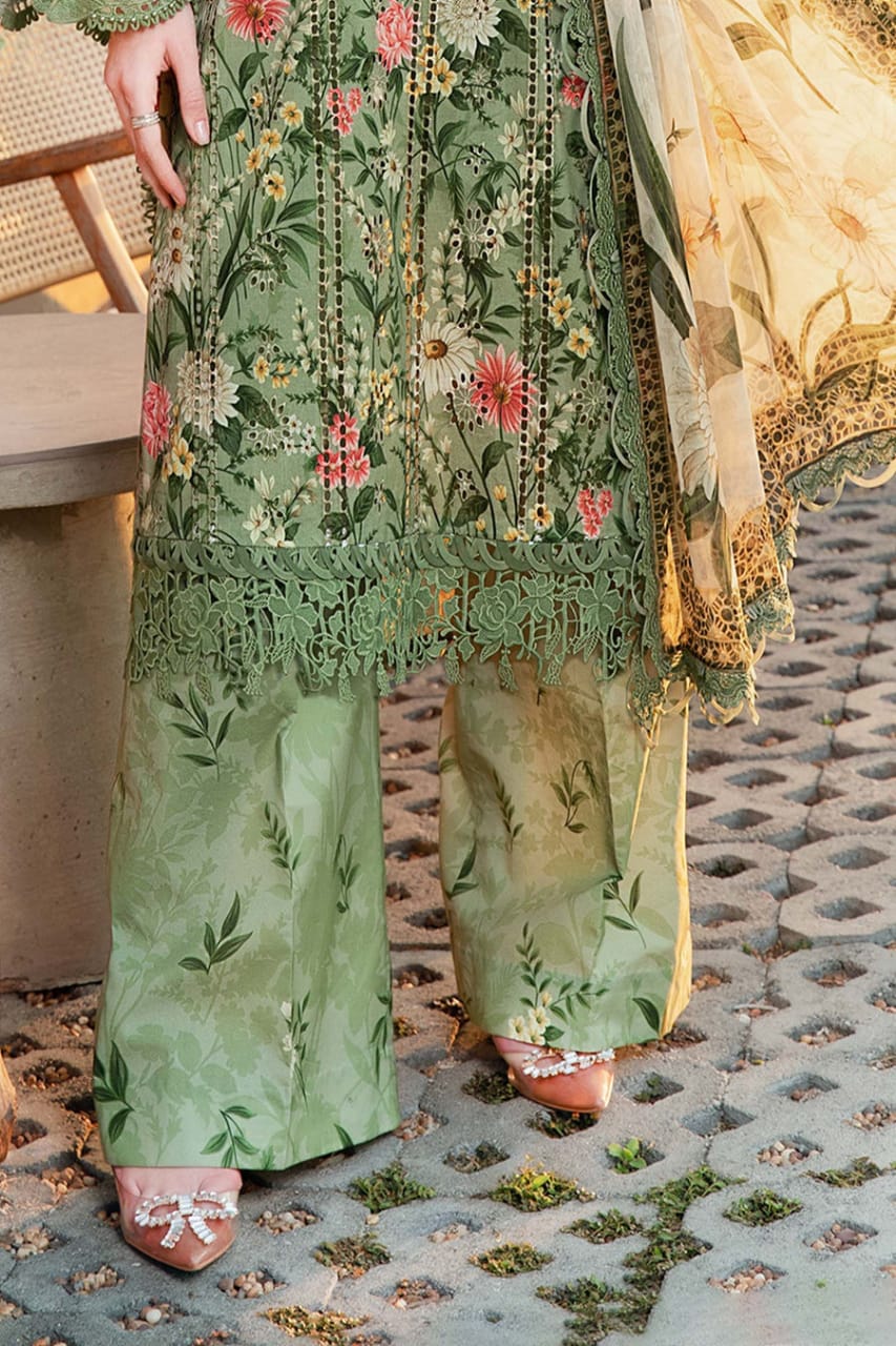 SR-MB452 Unstitched Digital Printed Lawn Suit 3pc With Lawn Digital Printed Dupatta