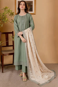 SR-RP600 Unstitched Heavy Embroidered Dhanak Suit With Embroidered Dhanak Shawl