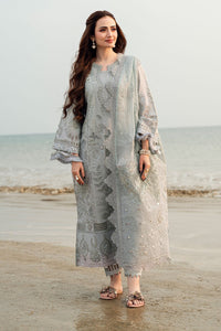 NUREH-3PC LAWN LASER WORK EMBROIDERED SHIRT WITH KHADDI NET EMBROIDERED DUPATTA & TROUSER-BIC-4746