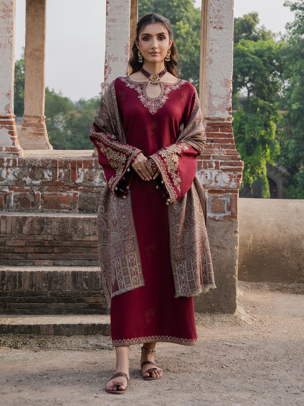 IZ-88333 Unstitched Fully Embroided Lawn Suit With Cotton Lawn Digital Printed Dupatta