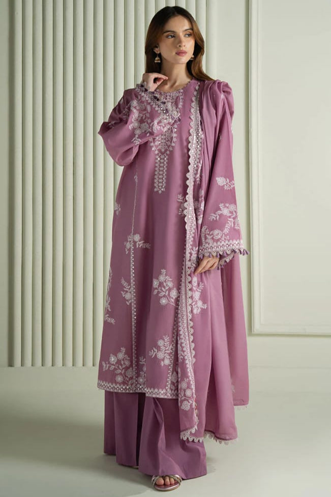 SR-CS900 Unstitched Heavy Embroidered Dhanak Suit With Embroidered Dhanak Shawl