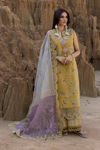 RANG RASIYA-3PC LAWN EMBROIDERED SHIRT WITH KHAADI NET EMB DUPATTA & TROUSER-BIC-4686