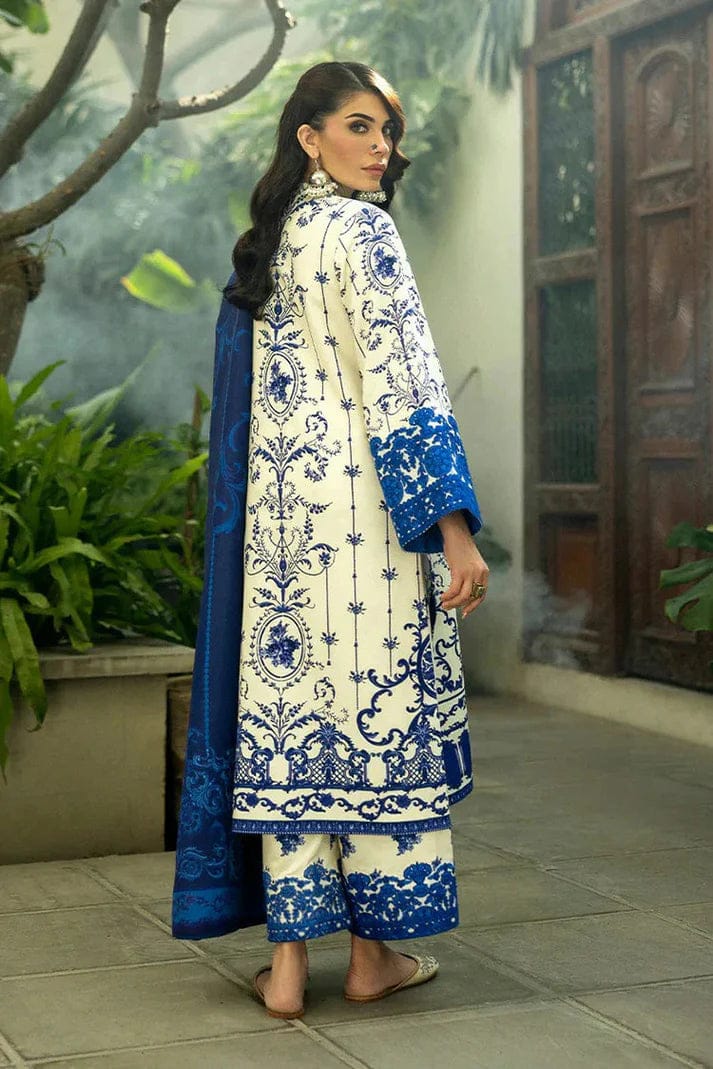 SR-ZC424 Digital Printed Unstitched 3pc Lawn Suit With Digital Printed Lawn Dupatta