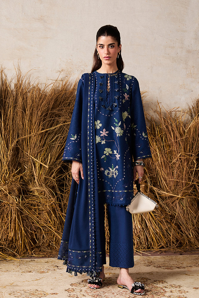MARIA.B-3PC LAWN EMBROIDERED SHIRT WITH LAWN EMBROIDERED DUPATTA AND TROUSER-BIC-4715
