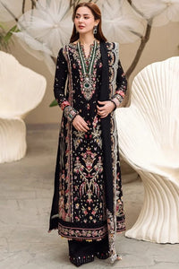 SR-QL2655 Unstitched Heavy Embroidered Lawn Suit With Bamber Chiffon Embroidered Dupatta