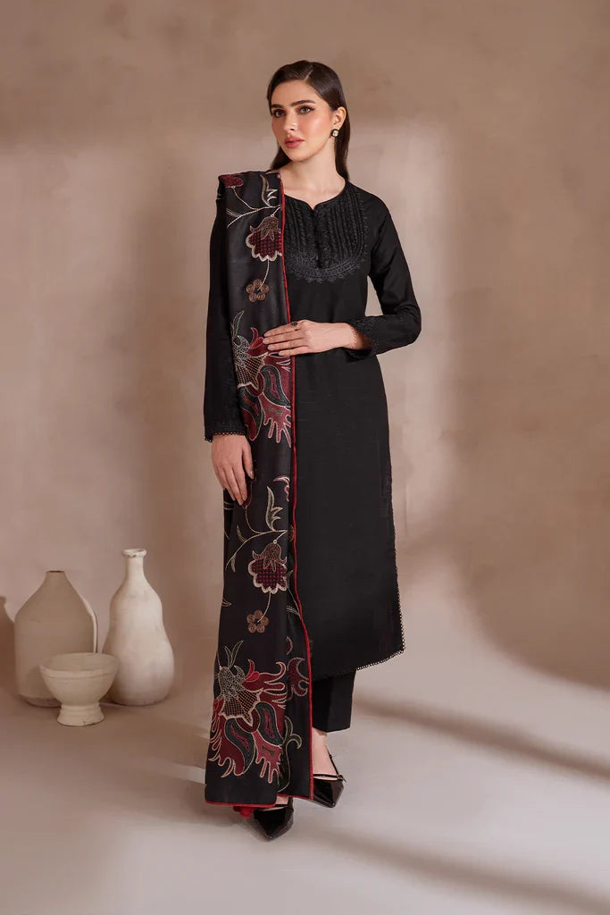 IZNIK-3PC LAWN EMBROIDERED SHIRT WITH LAWN EMBROIDERED DUPATTA & TROUSER-BIC-3618