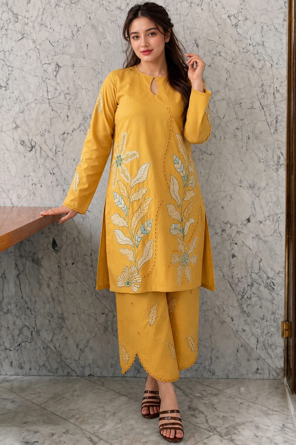 SR-MB2840 Lawn Fully Embroidered 2pc Embroidered Trouser as well