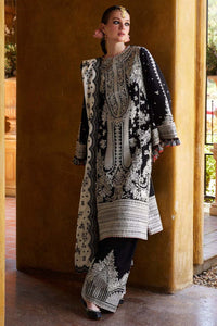 SR-MB2615 Lawn Unstitched 3pc Embroidered Suit With Embroidered Bamber Chiffon Dupatta