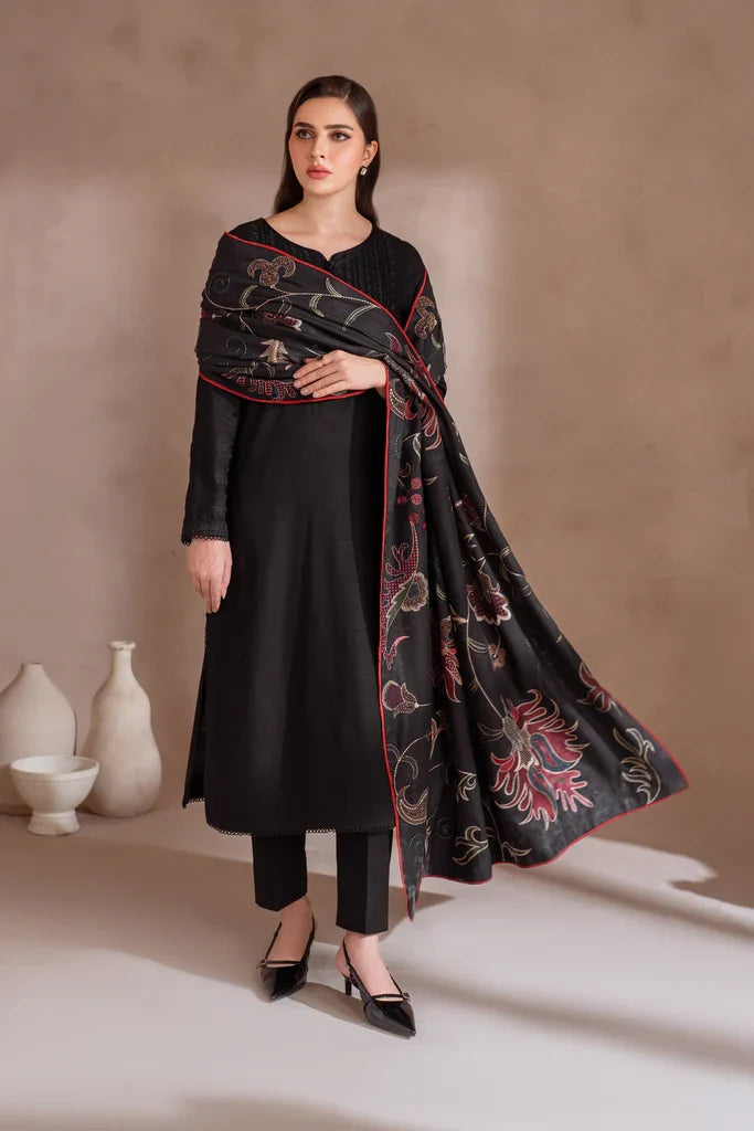 IZNIK-3PC LAWN EMBROIDERED SHIRT WITH LAWN EMBROIDERED DUPATTA & TROUSER-BIC-3618
