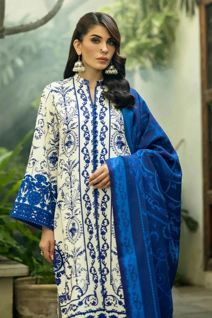 SR-ZC424 Digital Printed Unstitched 3pc Lawn Suit With Digital Printed Lawn Dupatta