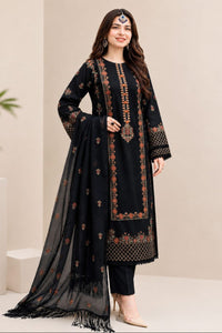 SR-465 Lawn Unstitched Embroidered 3pc Suit With Bamber Chiffon Embroidered Dupatta