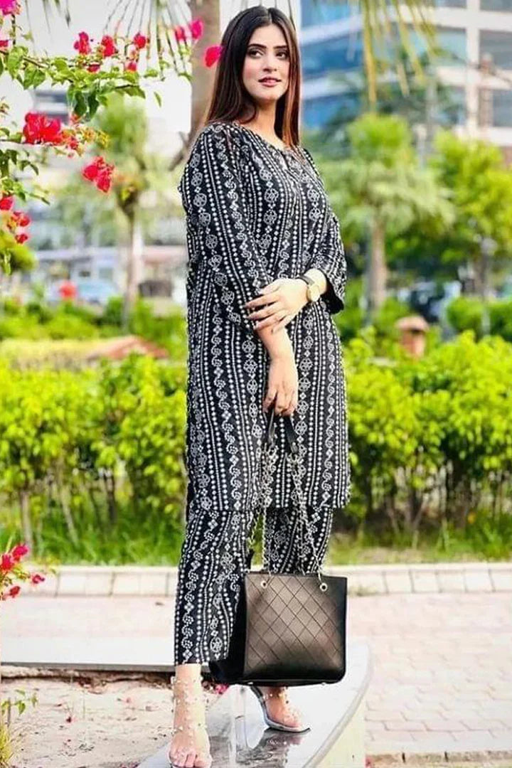 Lawn unstitched 2pc Digital Printed Suit