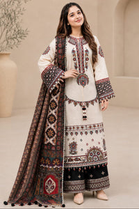 SR-JZ2800 Lawn Unstitched Fully Embroidered 3pc Suit With Poly Lawn Digital Printed Dupatta