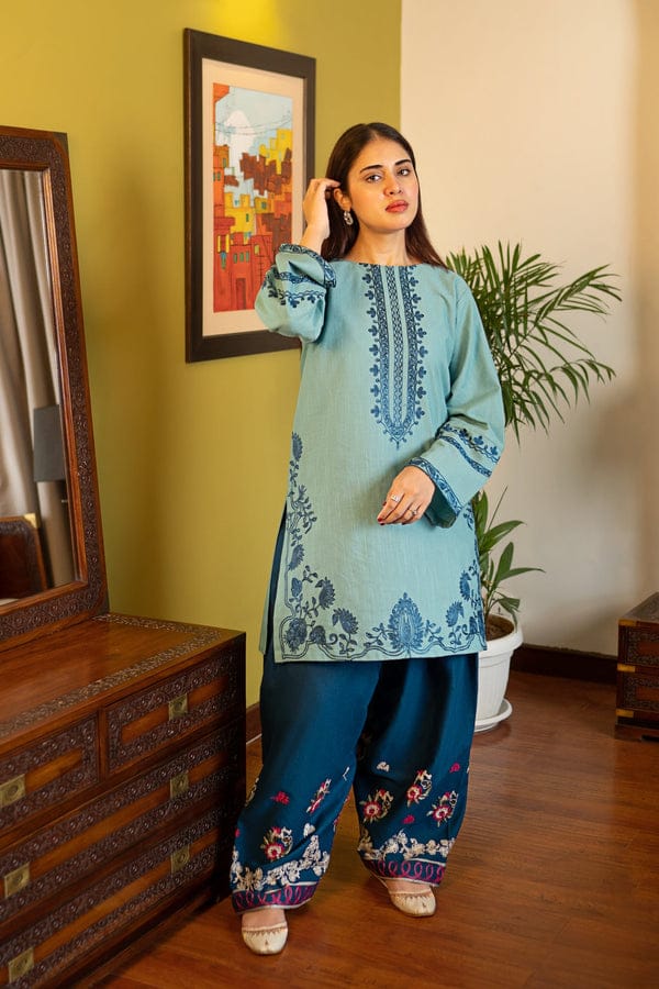 SR-AK930 Lawn Fully Embroidered 2pc