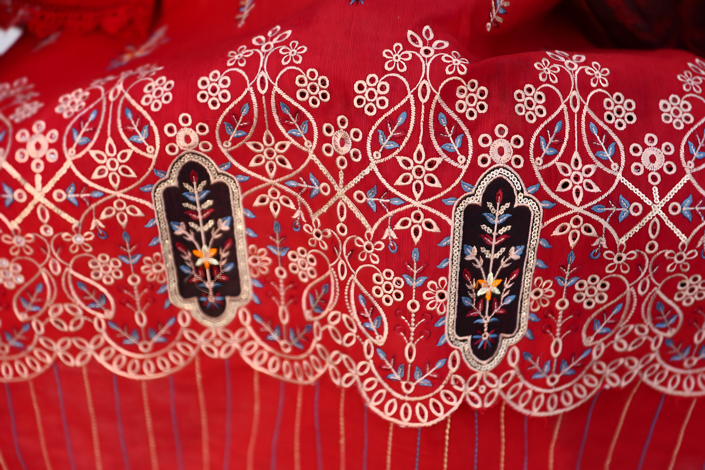 BRANDSINN-3PC KHADDAR CUTWORK EMBROIDERED SHIRT WITH KASHMIRI JACQUARD WOOL SHAWL-BIC-1552