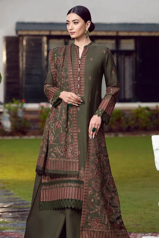 SR-925(L) Dhanak Embroidered Suit with Dhanak Embroidered Shawl