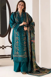 SR-SN61 Dhanak Embroidered Suit With Digital Printed Wool Shawl