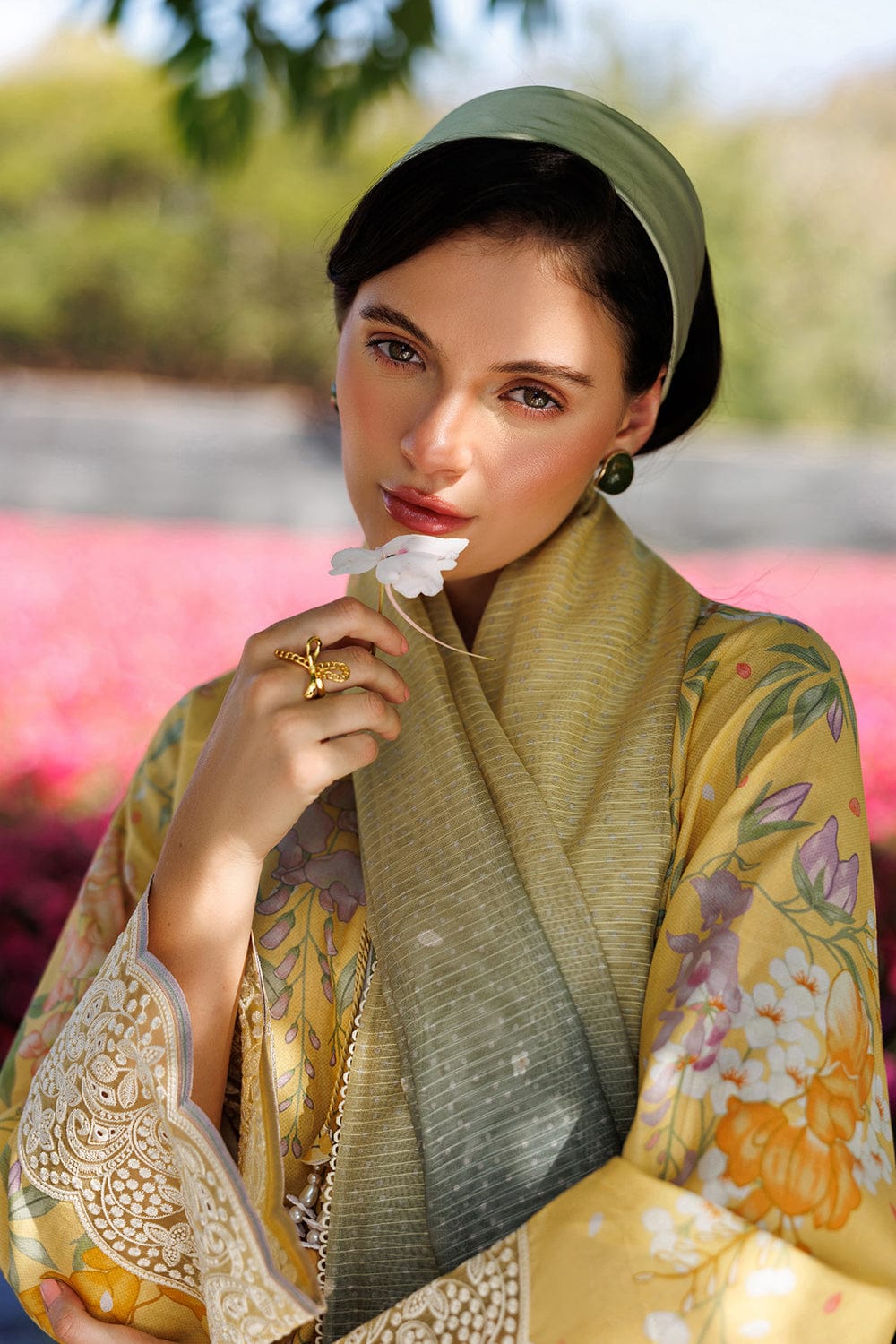 SR-JZ205 Unstitched Digital Printed Lawn Suit 3pc With Digital Printed Lawn Dupatta