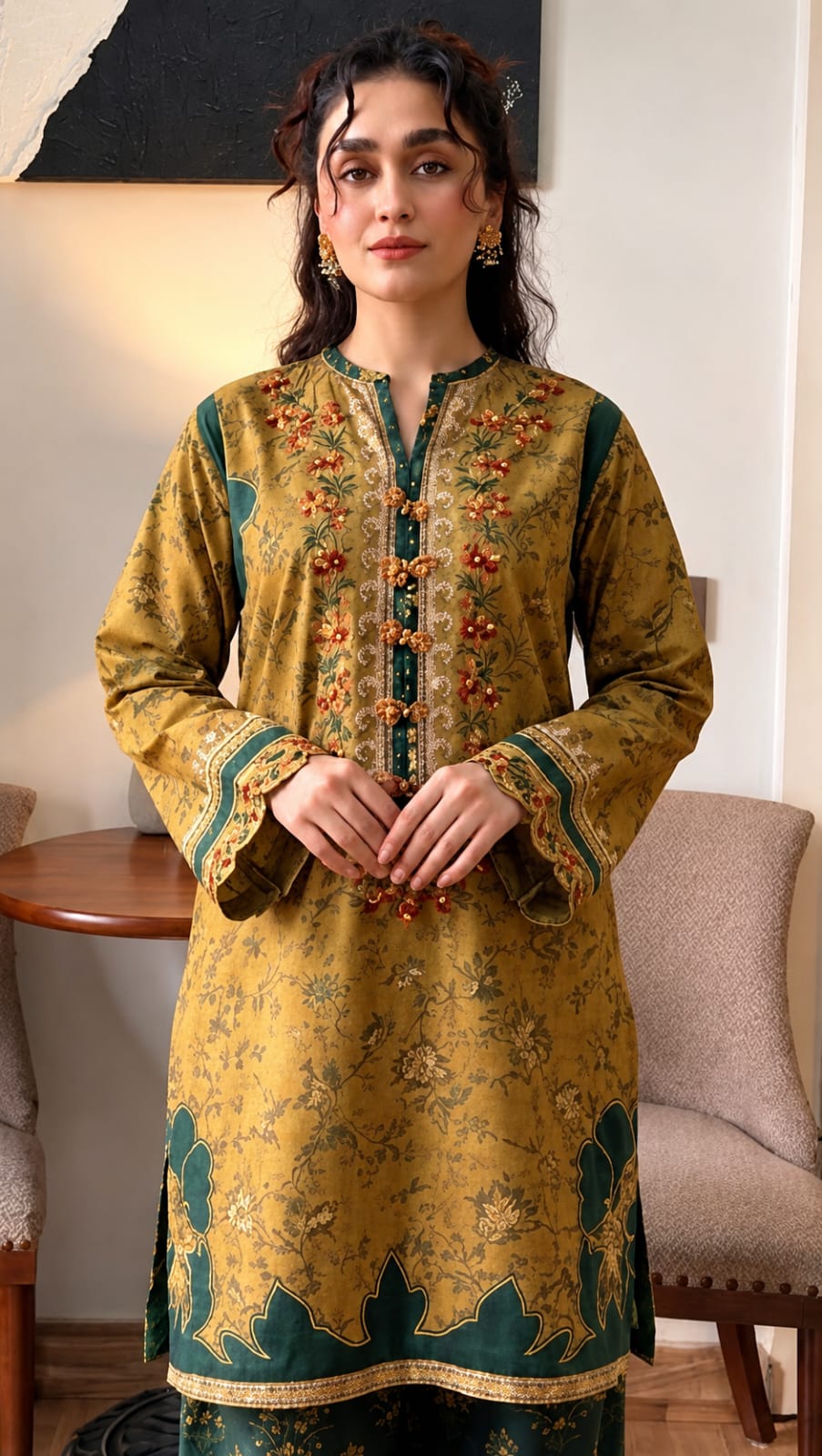 SR-MB207 Lawn Unstitched Digital Printed Suit