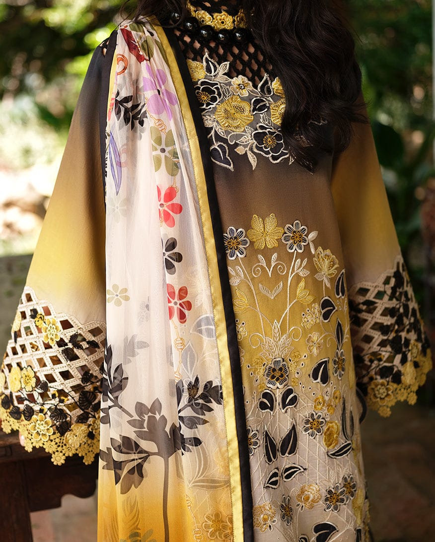 SR-MB206 Unstitched Digital Printed Lawn Suit 3pc With Digital Printed Lawn Dupatta