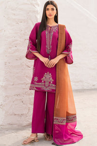SR-JZ2830 Unstitched Fully Embroidered Lawn Suit With Embroidered Chiffon Dupatta