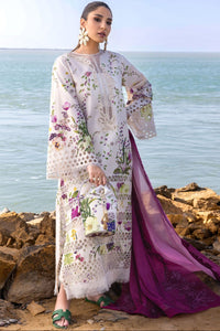 SR-CS202 Unstitched Digital Printed Lawn Suit 3pc With Embroided Cotton Net Dupatta