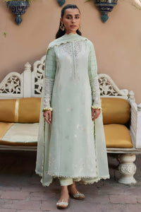 SR-ZH807 Unstitched Fully Embroidered Lawn Suit With Embroidered Bamber Chiffon Dupatta