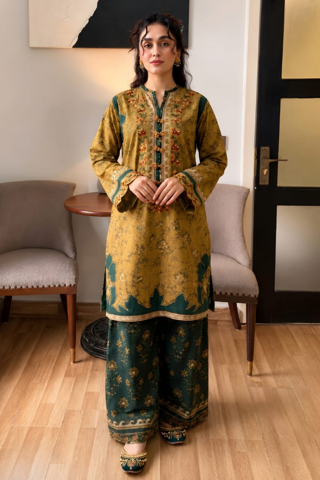 SR-MB207 Lawn Unstitched Digital Printed Suit