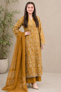 SR-BR09 Lawn 3Pc Embroidered Suit with Bamber Chiffon Embroidered Dupatta