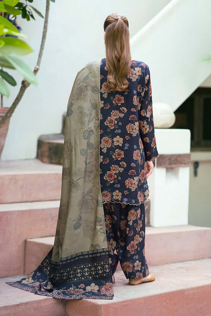 SR-BQ412 Digital Printed Lawn Suit 3pc With Lawn Digital Printed Dupatta