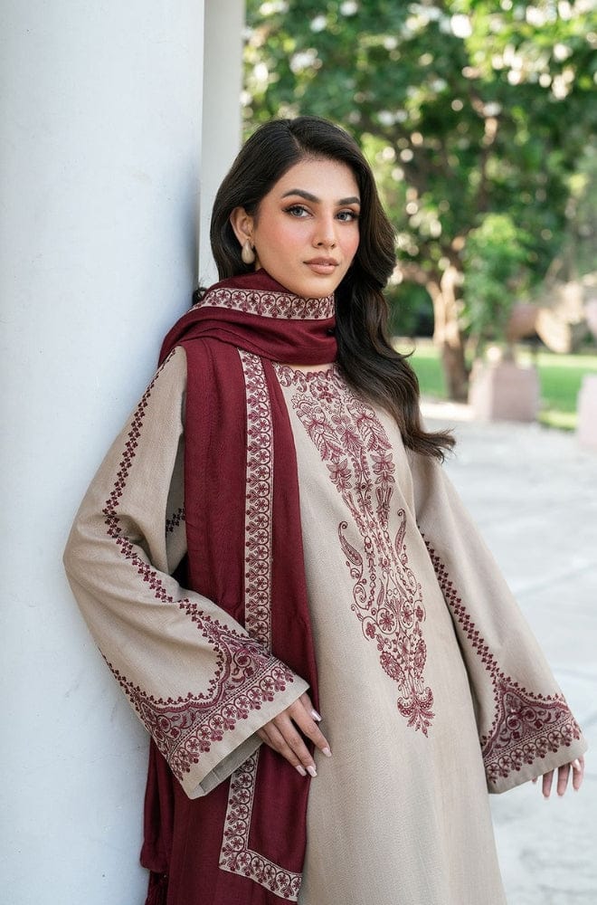 SR-KD910 Unstitched Embroidered Lawn Suit With Lawn Embroidered Dupatta & Embroidered Trouser