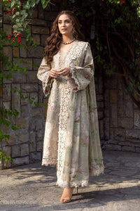 ELAF-3PC LAWN EMBROIDERED SHIRT WITH CHIFFON PRINTED EMBROIDERED DUPATTA AND TROUSER-BIC-4808