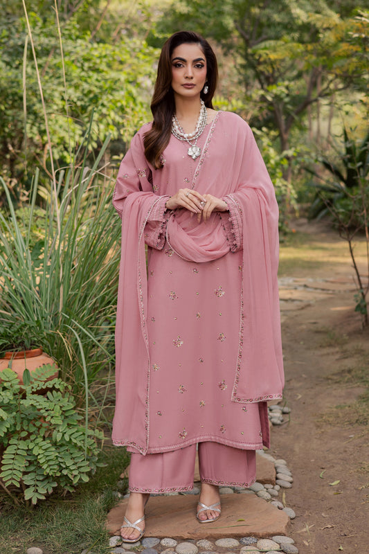 BATIK-3PC LAWN EMBROIDERED SHIRT WITH CHIFFON EMBROIDERED DUPATTA AND TROUSER-BIC-4755